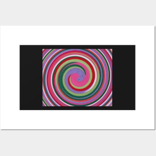 modern bright and vibrant modern swirls Posters and Art